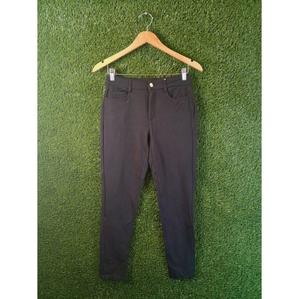 MICHAEL Michael Kors Women's Skinny Pants Black Size S 27" Inseam Mid-Rise Logo - Picture 2 of 10